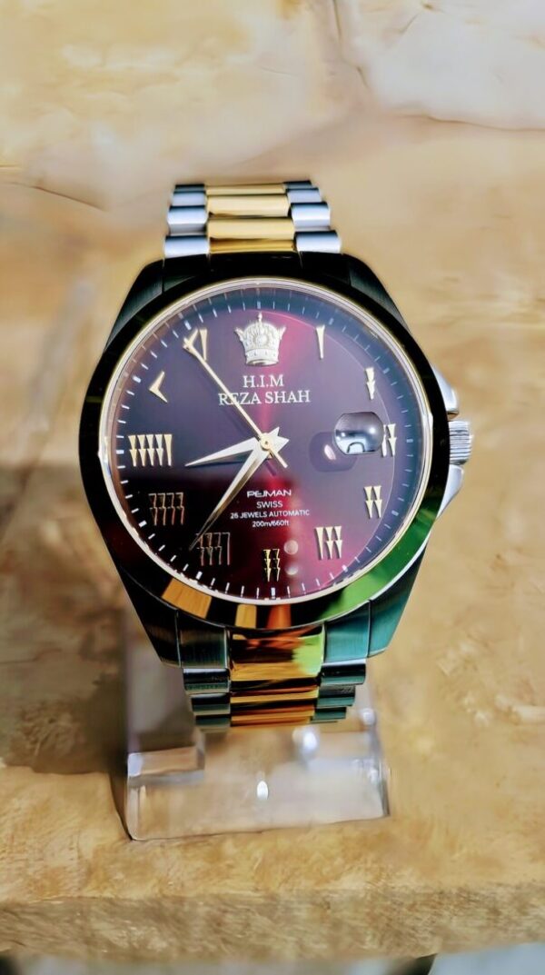 A watch is sitting on the table